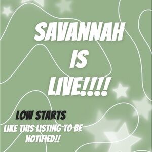 Like this listing to know when I go live!